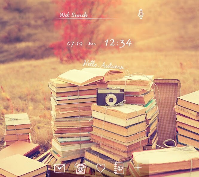 Emulate Android APK Cute Theme-Autumn Reading-