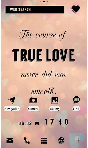 Run android online APK Cute Theme-True Love Poem- from MyAndroid or emulate Cute Theme-True Love Poem- using MyAndroid