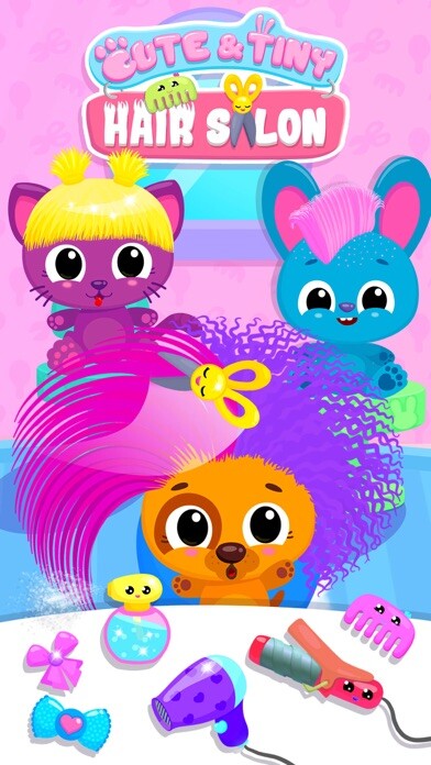 Emulate iPhone app Cute & Tiny Hair Salon using MyAndroid