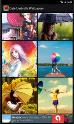 Emulate Android APK Cute Umbrella Wallpapers