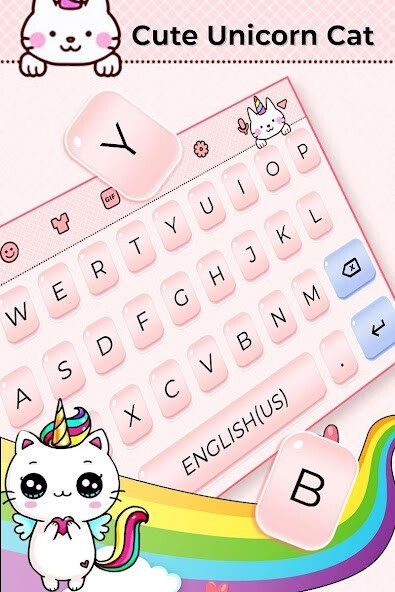 Run android online APK Cute Unicorn Cat Keyboard from MyAndroid or emulate Cute Unicorn Cat Keyboard using MyAndroid