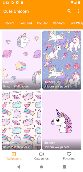 Run android online APK Cute Unicorn wallpapers 4K from MyAndroid or emulate Cute Unicorn wallpapers 4K using MyAndroid
