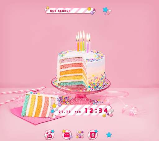 Run android online APK Cute Wallpaper Colorful Cake Theme from MyAndroid or emulate Cute Wallpaper Colorful Cake Theme using MyAndroid