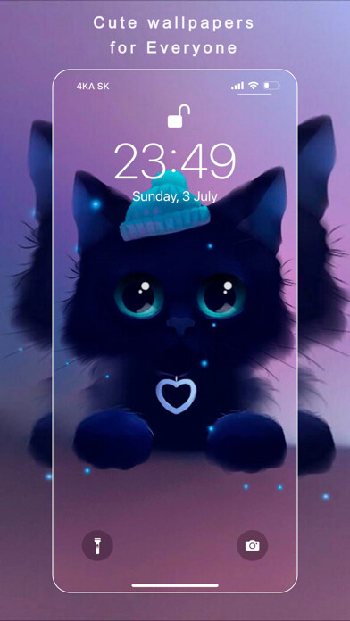 Emulate iPhone app Cute Wallpapers for Girls 4K using MyAndroid