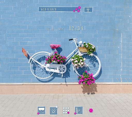 Emulate Android APK Cute Wallpaper Vintage Floral Bike Theme Emulate Android APK Cute Wallpaper Vintage Floral Bike Theme