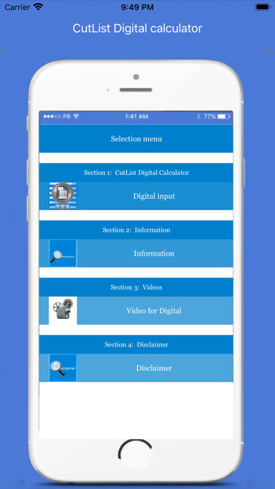 Emulate iPhone app CutList Digital Calculator using MyAndroid Emulate iPhone app CutList Digital Calculator using MyAndroid