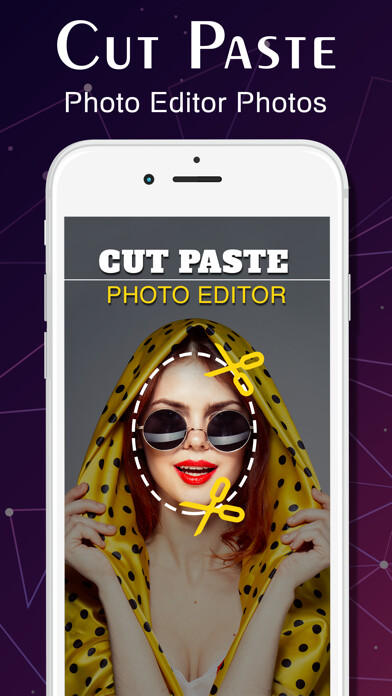 Emulate iPhone app Cut Paste Photo Editor Photos using MyAndroid
