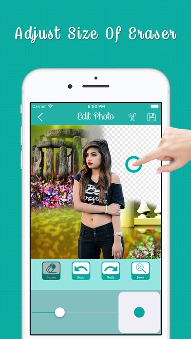 Emulate iPhone app Cut Paste Photo Maker On Video using MyAndroid