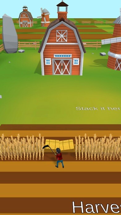 Emulate iPhone app Cutting Hay 3D using MyAndroid