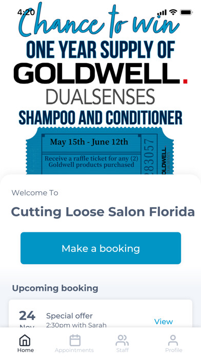 Emulate iPhone app Cutting Loose Salon Florida using MyAndroid Emulate iPhone app Cutting Loose Salon Florida using MyAndroid