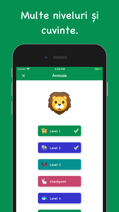 Emulate iPhone app Cuvinte 1M - engleză, franceză using MyAndroid