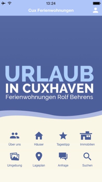 Emulate iPhone app Cux Ferienwohnungen using MyAndroid Emulate iPhone app Cux Ferienwohnungen using MyAndroid