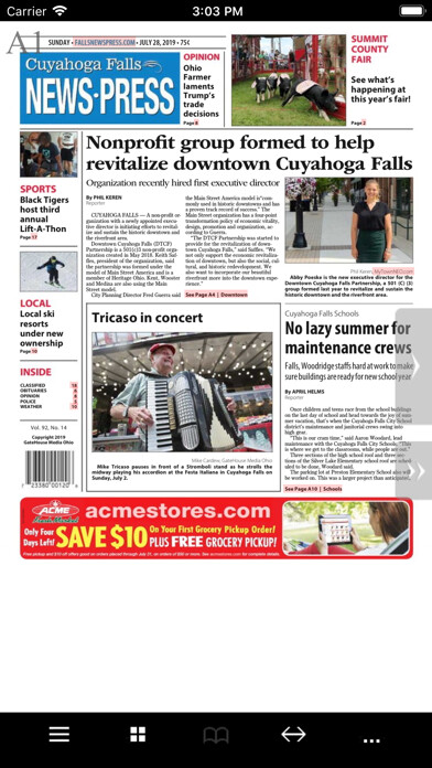 Emulate iPhone app Cuyahoga Falls News Press using MyAndroid Emulate iPhone app Cuyahoga Falls News Press using MyAndroid