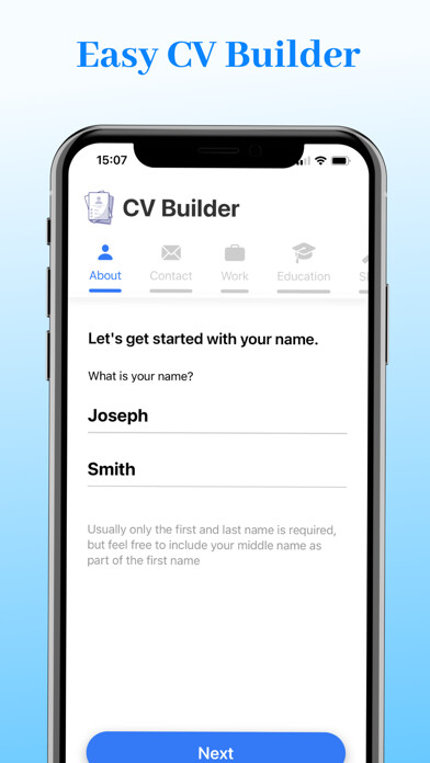 Emulate iPhone app CV Builder - Perfect Resume using MyAndroid Emulate iPhone app CV Builder - Perfect Resume using MyAndroid