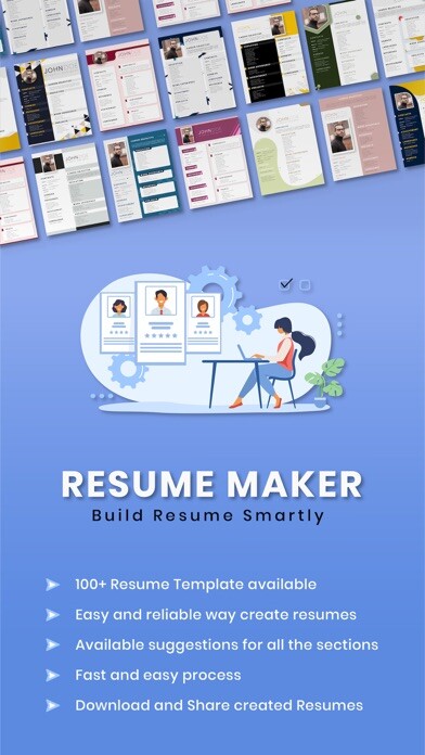 Emulate iPhone app CV Builder - Resume Maker using MyAndroid
