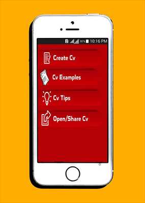 Emulate Android APK CV (Curriculum Vitae / Resume) Maker