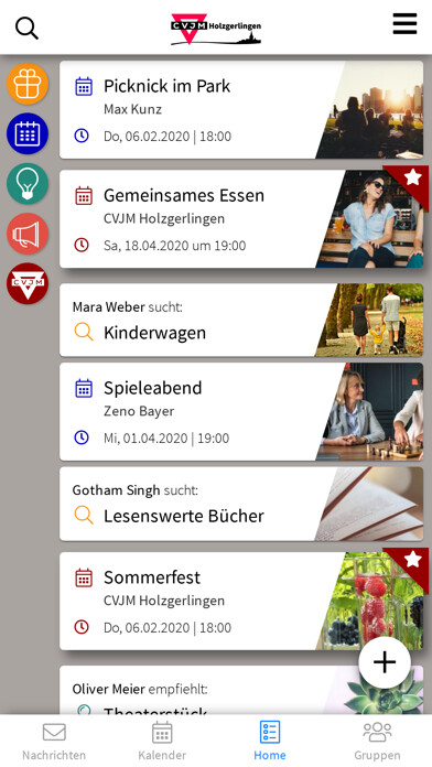 Emulate iPhone app CVJM Holzgerlingen using MyAndroid