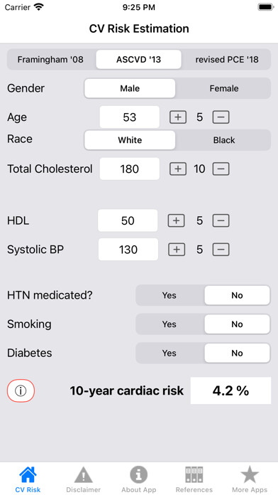 Emulate iPhone app CV Risk Estimation using MyAndroid Emulate iPhone app CV Risk Estimation using MyAndroid