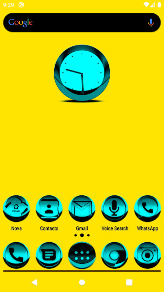 Run android online APK Cyan Icon Pack Style 3 from MyAndroid or emulate Cyan Icon Pack Style 3 using MyAndroid