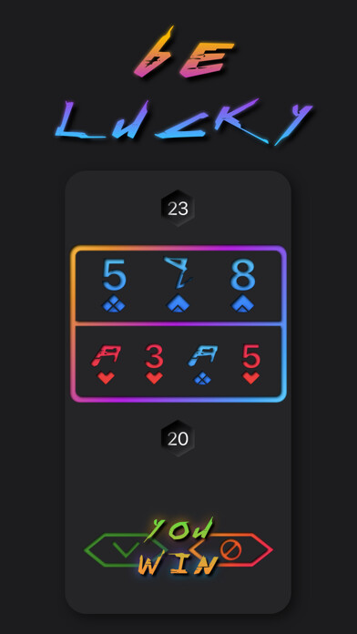 Emulate iPhone app Cyber Blackjack using MyAndroid