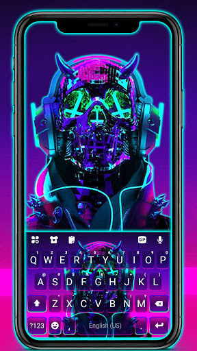 Run android online APK Cyberpunk Neon Man Keyboard Background from MyAndroid or emulate Cyberpunk Neon Man Keyboard Background using MyAndroid