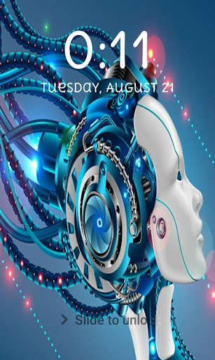 Run android online APK Cyborg Lock Screen Cyborg Pattern Passcode Keypad from MyAndroid or emulate Cyborg Lock Screen Cyborg Pattern Passcode Keypad using MyAndroid