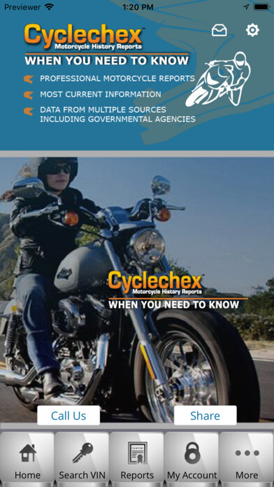 Emulate iPhone app Cyclechex Motorcycle Report using MyAndroid Emulate iPhone app Cyclechex Motorcycle Report using MyAndroid