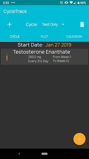 Run android online APK Cycle Track - Steroid Planner from MyAndroid or emulate Cycle Track - Steroid Planner using MyAndroid