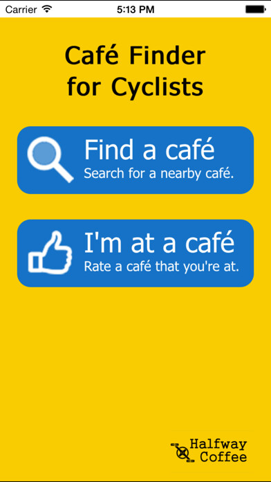 Emulate iPhone app Cycling Cafe Finder using MyAndroid Emulate iPhone app Cycling Cafe Finder using MyAndroid