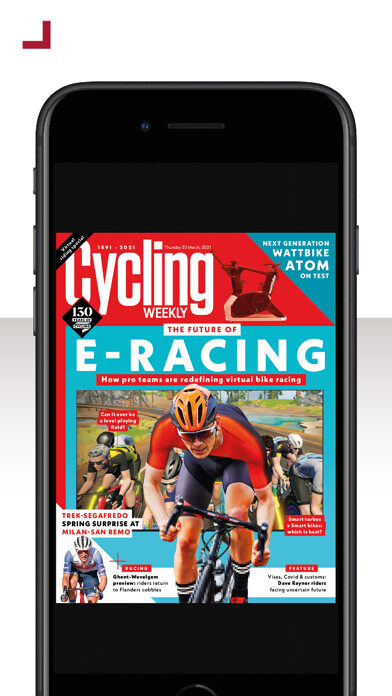 Emulate iPhone app Cycling Weekly Magazine INT using MyAndroid