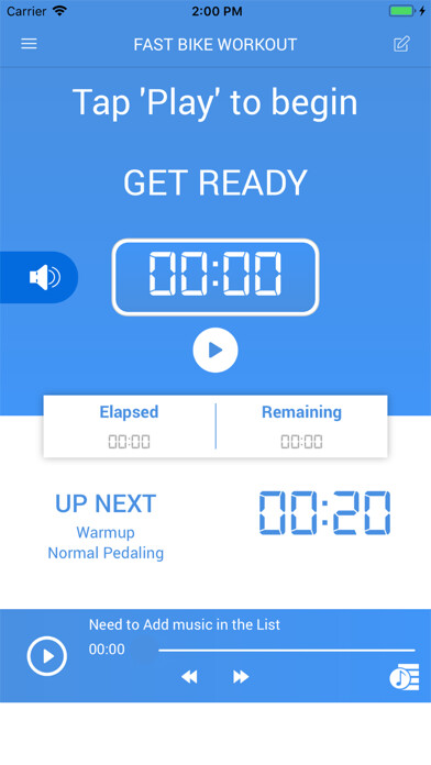 Emulate iPhone app Cycling Workout Timer using MyAndroid Emulate iPhone app Cycling Workout Timer using MyAndroid