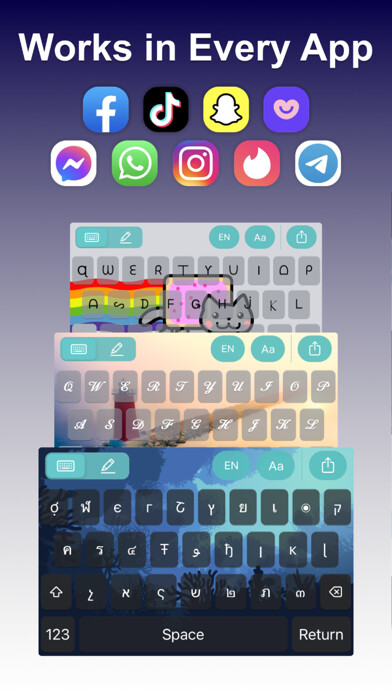 Emulate iPhone app CYD: Keyboards, font changer using MyAndroid Emulate iPhone app CYD: Keyboards, font changer using MyAndroid