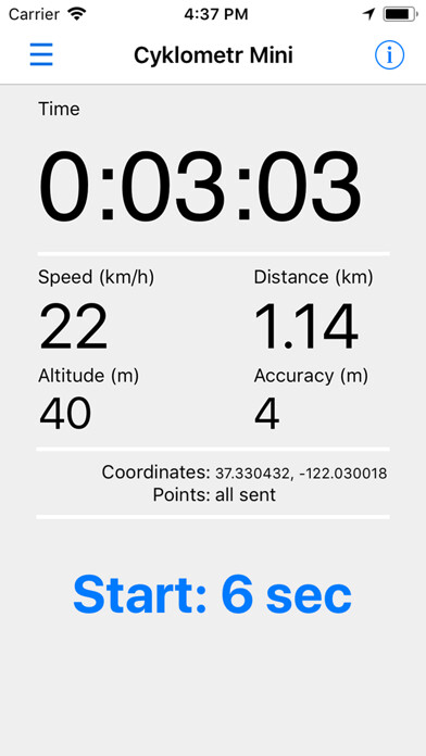 Emulate iPhone app CyklometrMini using MyAndroid Emulate iPhone app CyklometrMini using MyAndroid