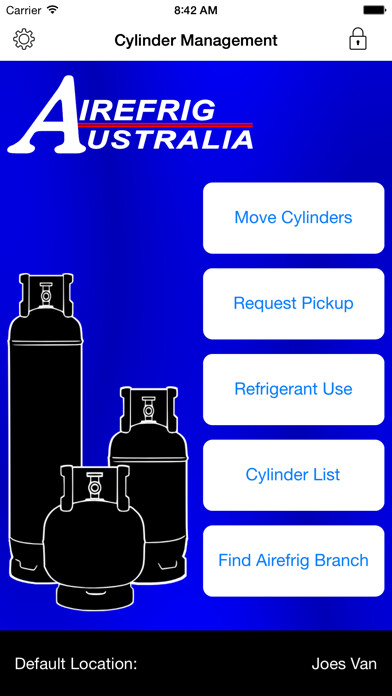 Emulate iPhone app Cylinder Tracking by Airefrig Australia using MyAndroid