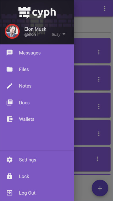 Emulate iPhone app Cyph using MyAndroid