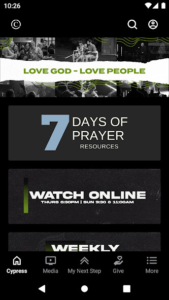 Emulate iPhone app Cypress Church using MyAndroid Emulate iPhone app Cypress Church using MyAndroid