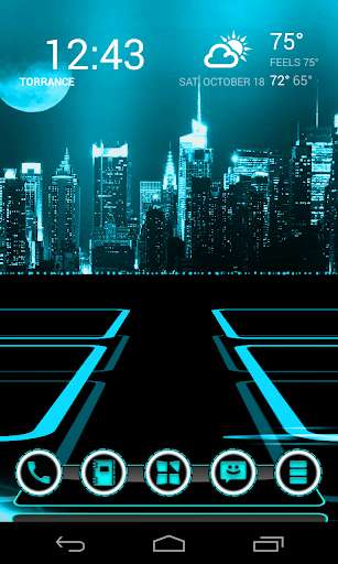 Run android online APK Cytron Cyan theme for NEXT from MyAndroid or emulate Cytron Cyan theme for NEXT using MyAndroid
