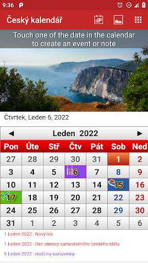 Run android online APK Czech Calendar 2022 from MyAndroid or emulate Czech Calendar 2022 using MyAndroid