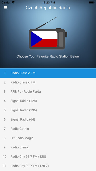 Emulate iPhone app Czech Radio FM: ?eský rozhlas using MyAndroid Emulate iPhone app Czech Radio FM: ?eský rozhlas using MyAndroid