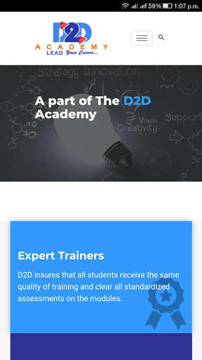 Run android online APK D2D-Academy from MyAndroid or emulate D2D-Academy using MyAndroid