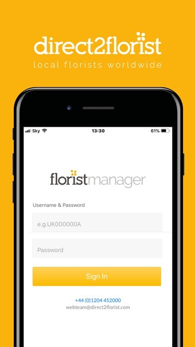 Emulate iPhone app D2F Florist Manager using MyAndroid Emulate iPhone app D2F Florist Manager using MyAndroid