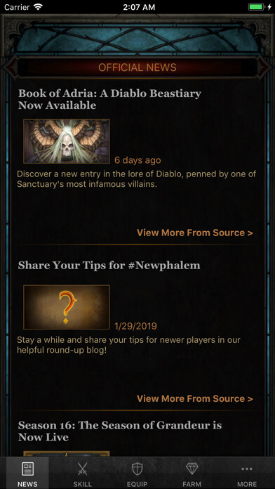 Emulate iPhone app D3 Helper for Diablo 3 Console using MyAndroid Emulate iPhone app D3 Helper for Diablo 3 Console using MyAndroid