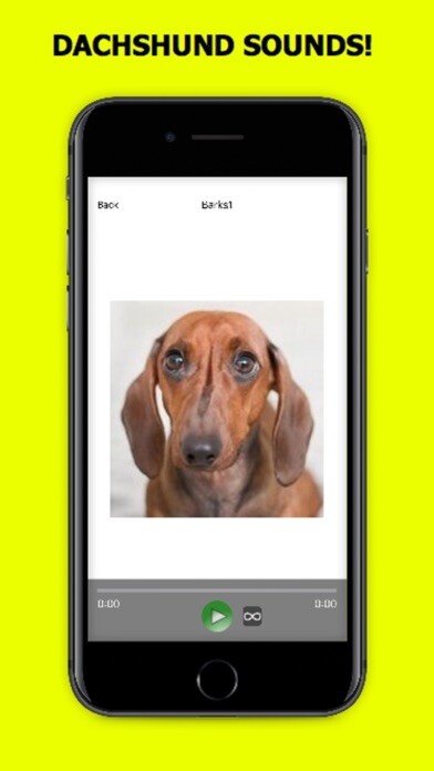 Emulate iPhone app Dachshund Sounds & Dog Sounds! using MyAndroid