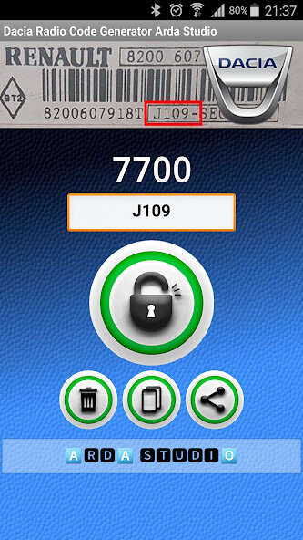 Run android online APK Dacio Radio Code Generator Pro from MyAndroid or emulate Dacio Radio Code Generator Pro using MyAndroid