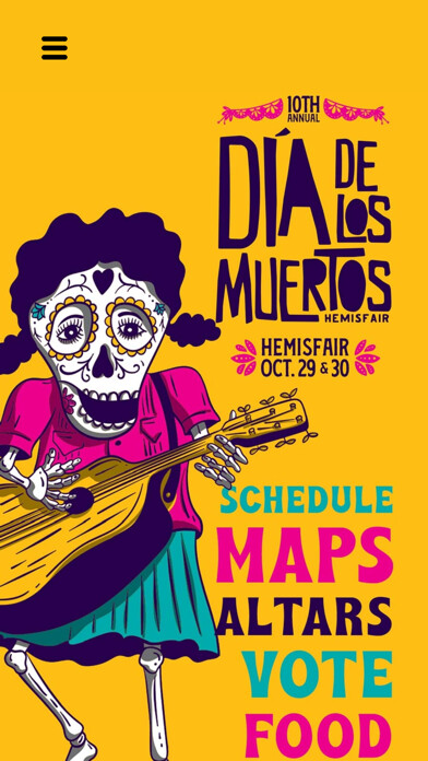 Emulate iPhone app Día de los Muertos @ Hemisfair using MyAndroid Emulate iPhone app Día de los Muertos @ Hemisfair using MyAndroid