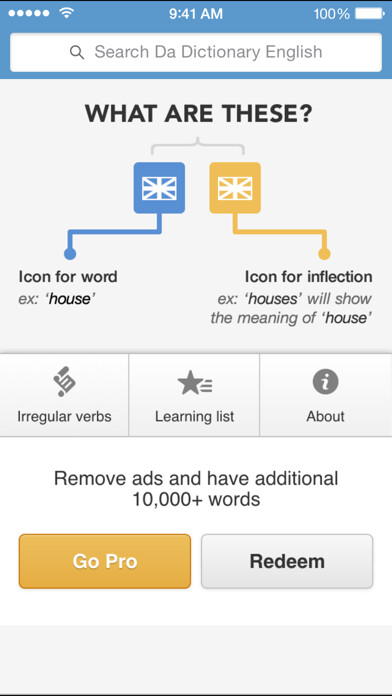 Emulate iPhone app Da Dictionary English using MyAndroid Emulate iPhone app Da Dictionary English using MyAndroid