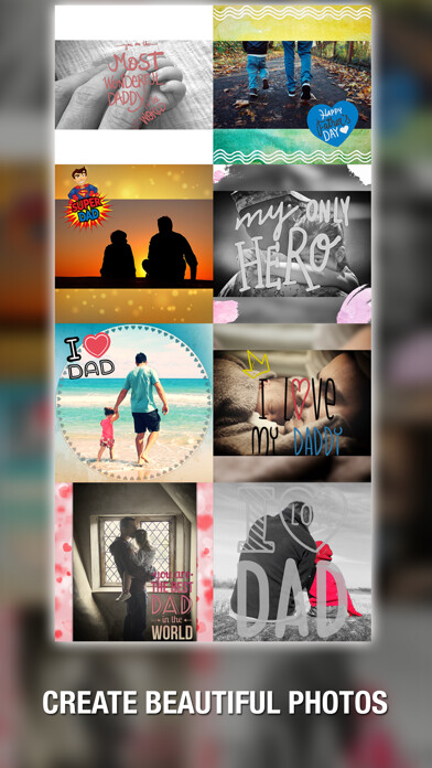Emulate iPhone app Dad I love you ! Father’s Day using MyAndroid
