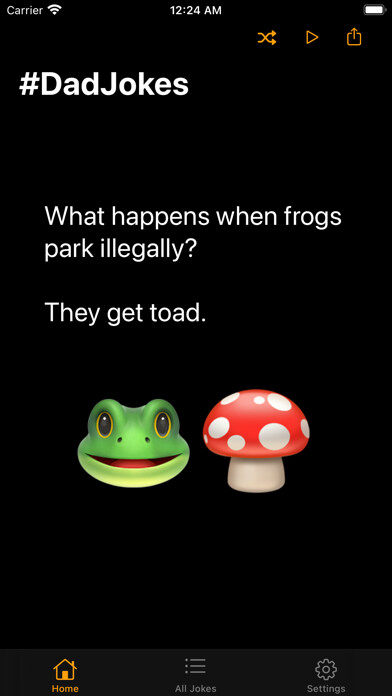 Emulate iPhone app Dad Jokes! using MyAndroid Emulate iPhone app Dad Jokes! using MyAndroid