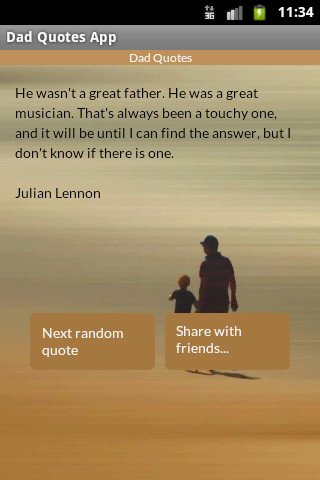 Run android online APK Dad Quotes from MyAndroid or emulate Dad Quotes using MyAndroid