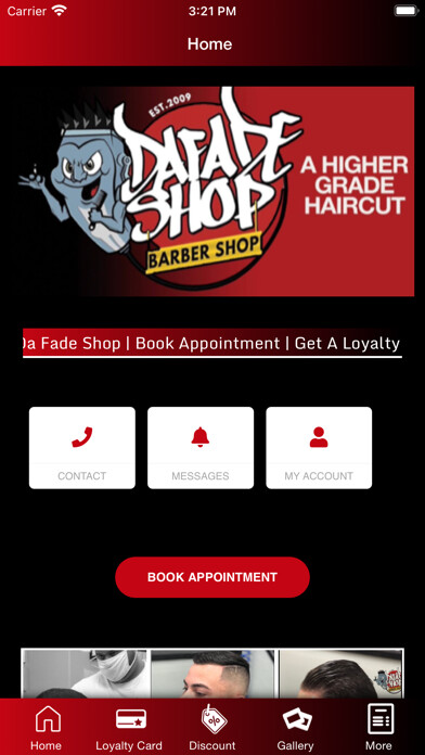Emulate iPhone app Da Fade Shop using MyAndroid